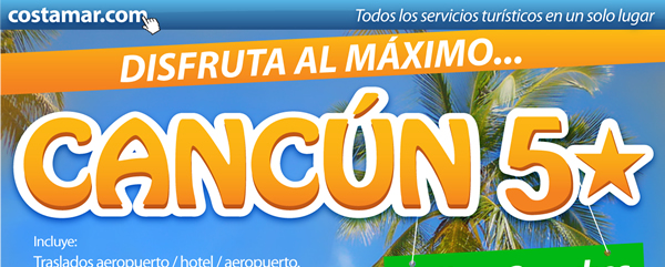 Disfruta al maximo Cancun 5*    4 días y 3 noches